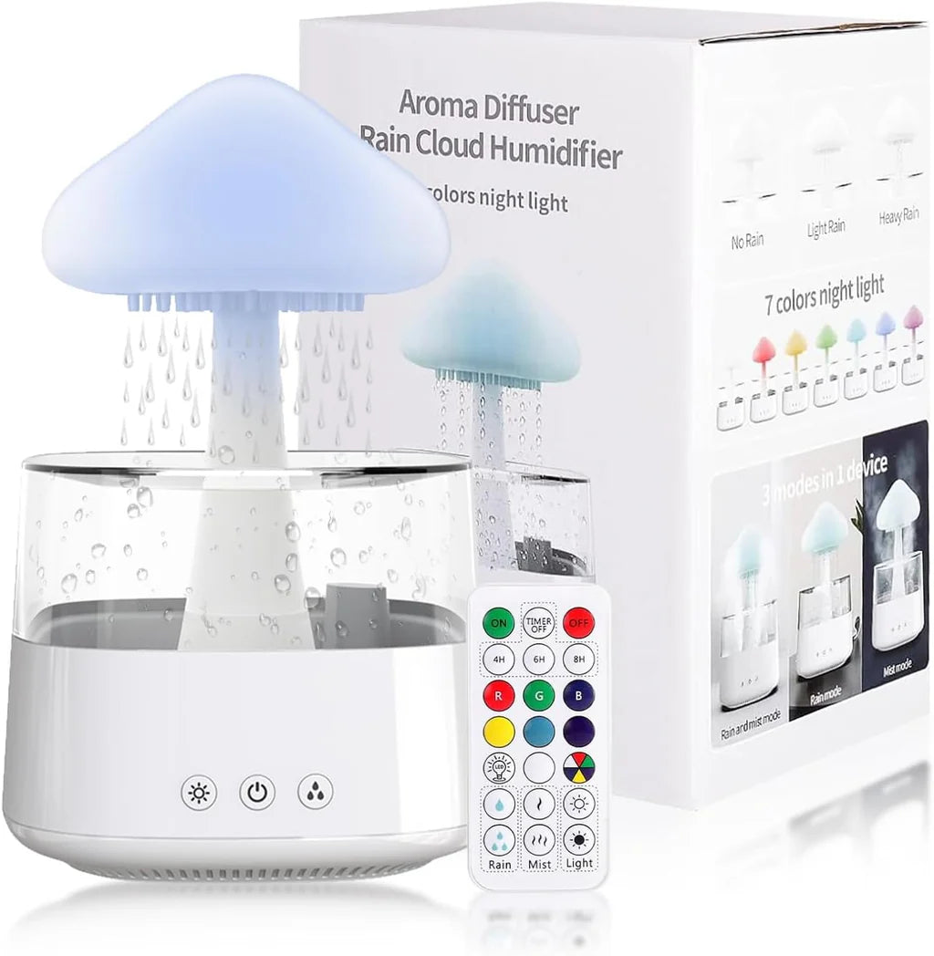 Rain Cloud Humidifier, Mushroom Diffuser