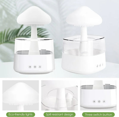 Rain Cloud Humidifier, Mushroom Diffuser